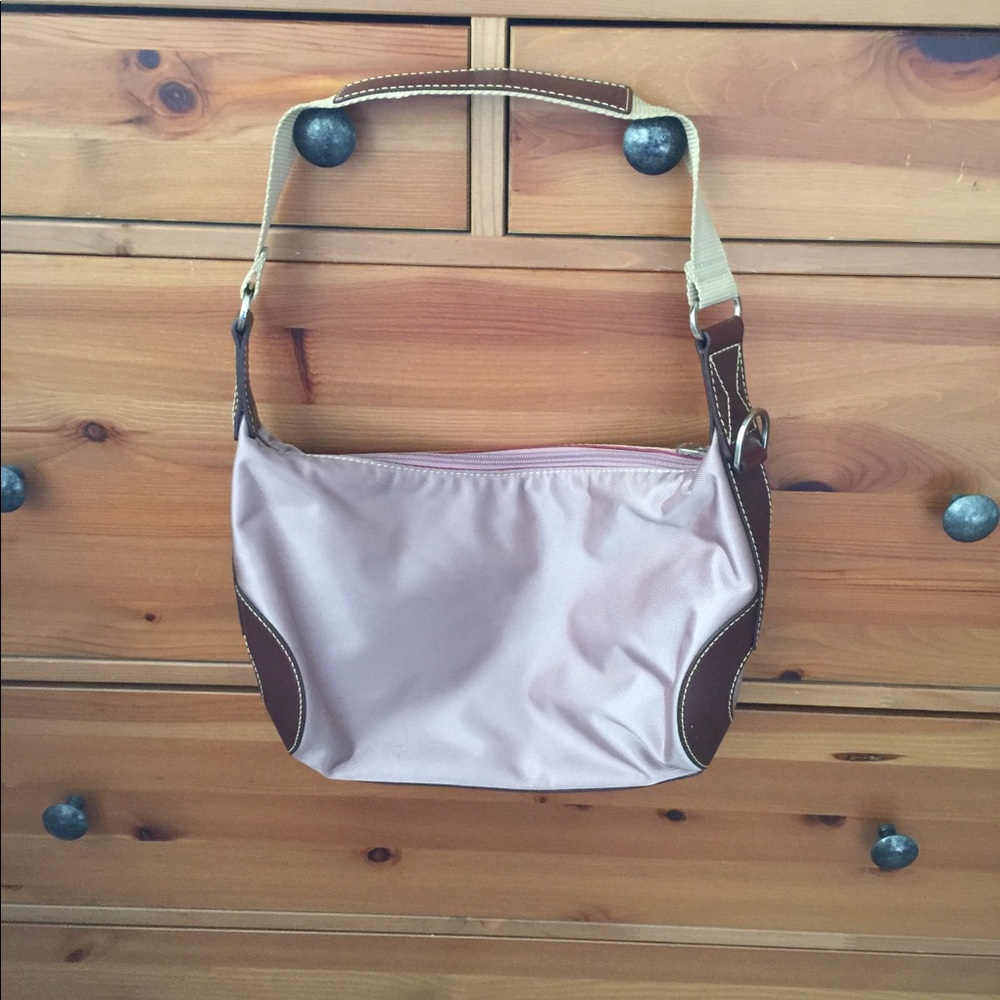 Lancel small nylon zippered purse
